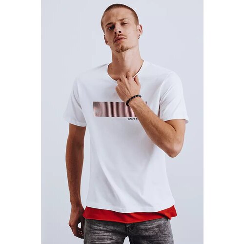 DStreet White RX4650 men&amp;#039;s T-shirt with print Slike