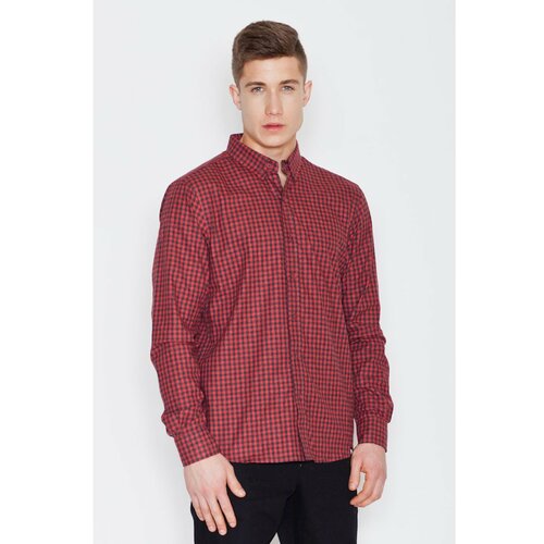 Visent Muška košulja V010 Crno-crvena crna | tamnocrvena | Fuksija Cene