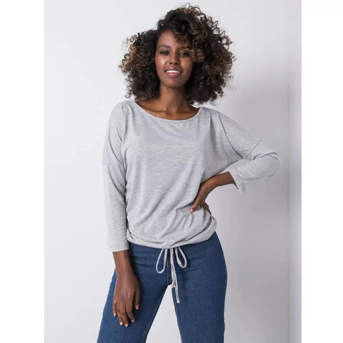 Fashion Hunters Gray blouse with strings