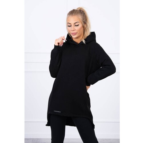 Kesi Insulated sweatshirt with longer back black Slike
