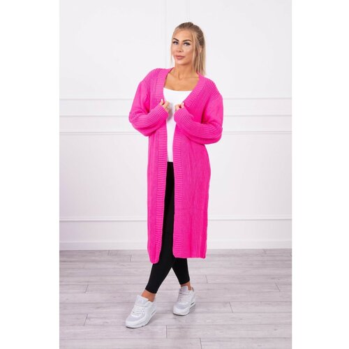 Kesi Sweater long cardigan pink neon Slike