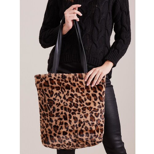 Fashion Hunters Ženska bež torba s leopard printom Slike
