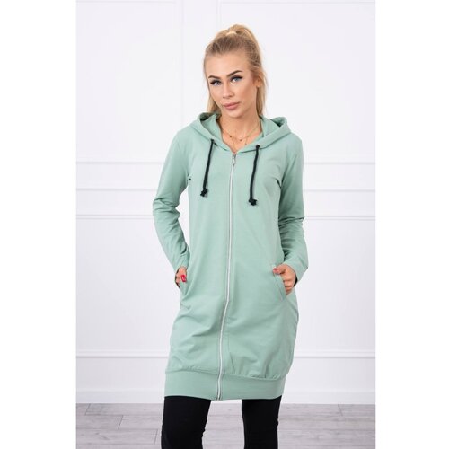 Kesi Hooded dress with a hood dark mint Slike