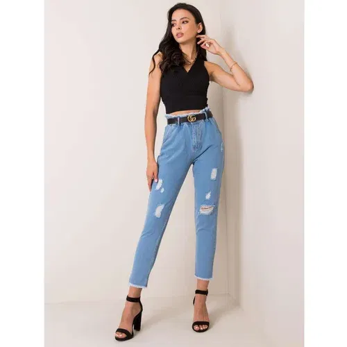 Fashion Hunters Agatha RUE PARIS blue pants