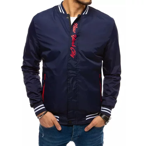 DStreet Men's navy blue transitional jacket TX3671