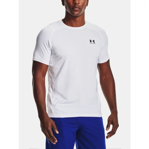 Under Armour T-shirt HG Armour Fitted SS-WHT - Men's