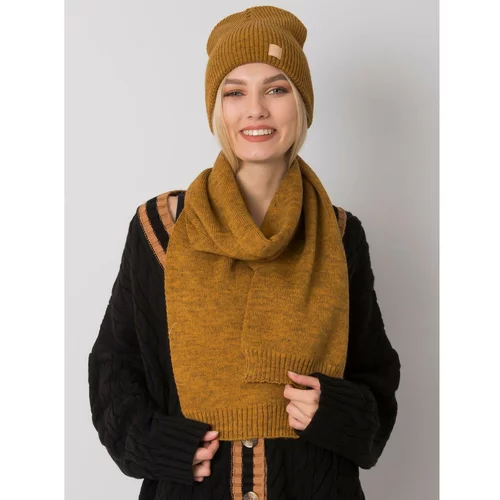 Fashion Hunters Mustard knitted set for winter RUE PARIS
