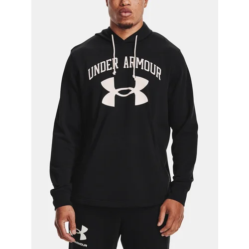 Under Armour Sweatshirt RIVAL TERRY BIG LOGO HD-BLK - Men's