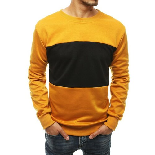DStreet Žuta muška majica bez kapuljače BX4578 crna | narandžasta | senf Slike