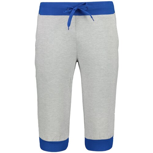 Ombre Muške pamučne tročetvrtinske pantalone P29 plave bijela | siva | smeđa Slike