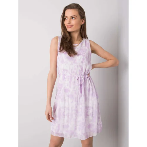 Fashion Hunters SUBLEVEL Women's light purple pleated dress