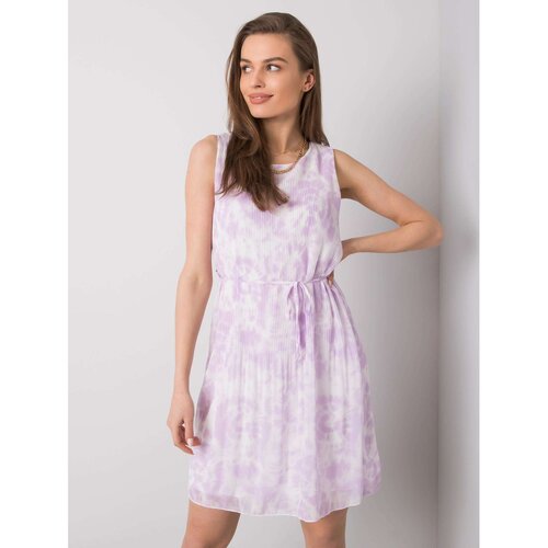 Fashion Hunters SUBLEVEL Light purple women's pleated dress Cene