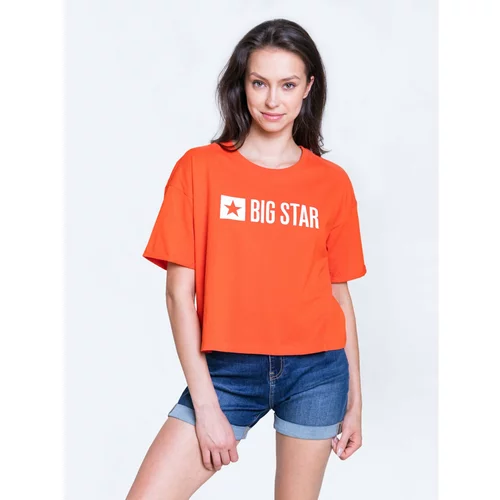 Big Star Woman's T-shirt_ss T-shirt 152043 Brak Knitted-603