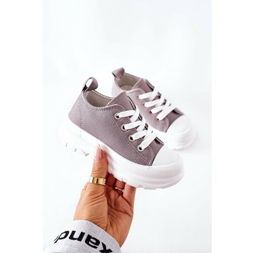 Kesi Children's Sneakers On A Platform Grey Travel Time Slike