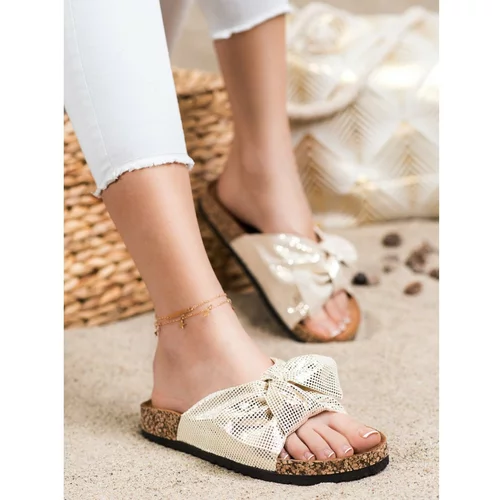 COMER COMFORTABLE FLIP-FLOPS WITH BOW