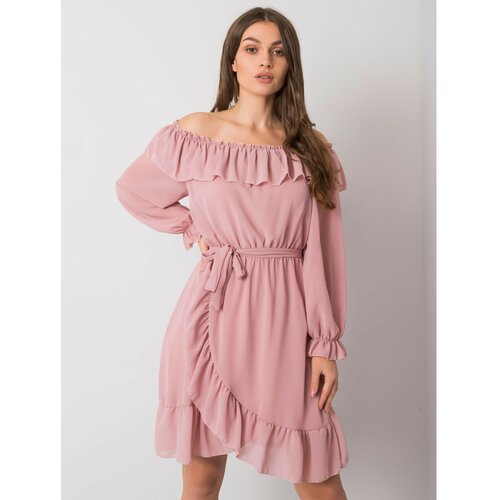 Fashionhunters OCH BELLA Pink dress with long sleeves | ePonuda.com