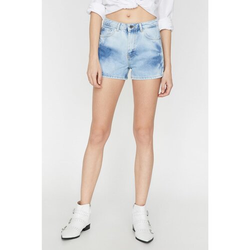 Koton Women&amp;#039;s Mixed Normal Waist Pocket Detailed Jean Shorts Slike