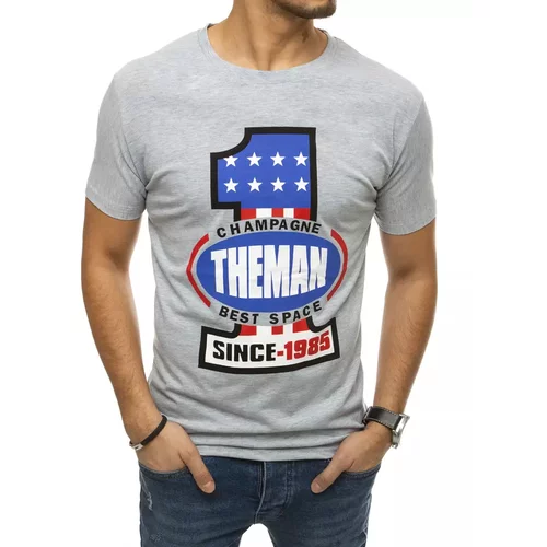 DStreet Gray RX4405 men's T-shirt with print