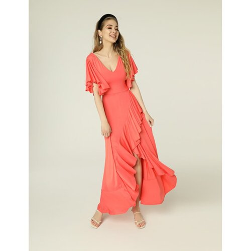 Madnezz Ženska haljina Juanita Mad480 Coral Cream | Crveno Slike