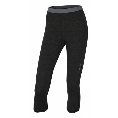 Husky Merino thermal underwear 3/4 pants women's black Slike