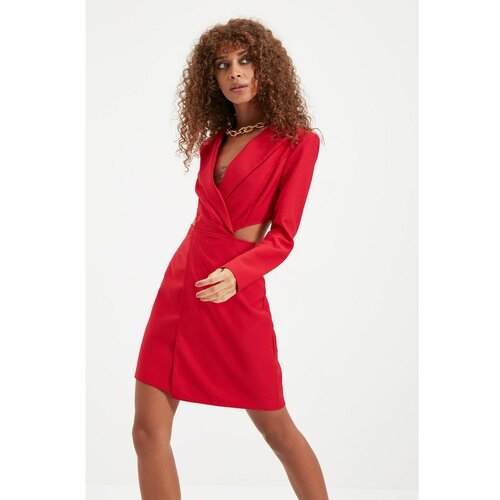 Trendyol Red Cut-Out Detailed Jacket Dress Slike