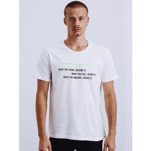 DStreet White RX4628 men's T-shirt with print Slike