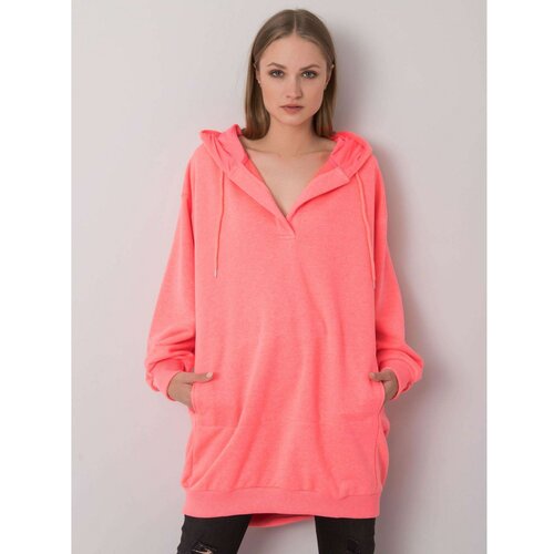 Fashion Hunters Fluo pink women's hoodie Slike