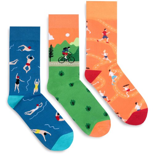 Banana Socks Unisexove čarape Set aktivnosti Set crne | plava | Crveno Slike