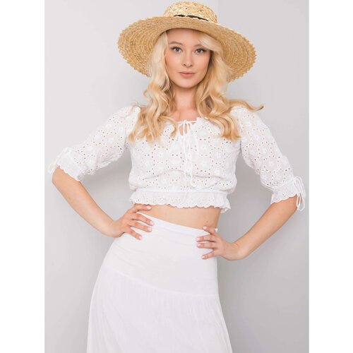 Fashion Hunters OH BELLA White openwork top Cijene