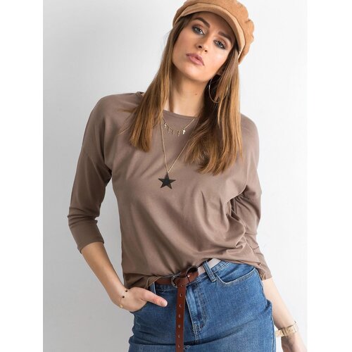 Fashion Hunters April brown blouse Slike