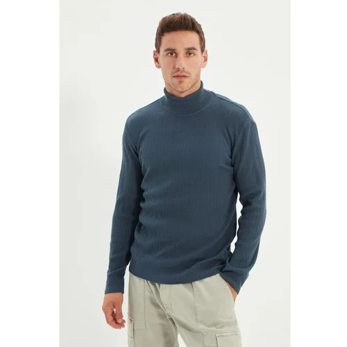 Trendyol Indigo Men's Turtleneck Knitwear Sweater