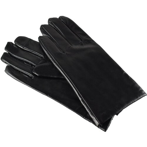 Semiline Ženske kožne antibakterijske rukavice P8211 crne siva Cene