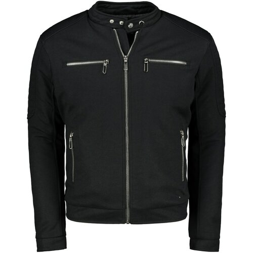 Ombre Odjeća Muška proširena jakna C461 crna | siva Slike