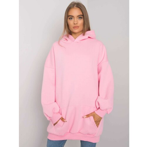 Fashion Hunters Pink long hoodie Slike