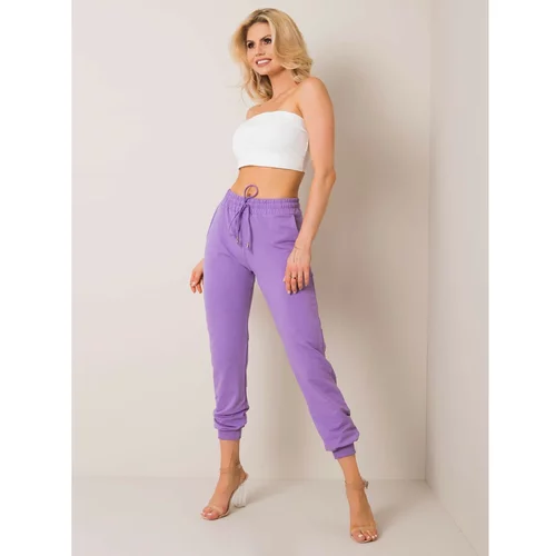 Fashion Hunters Basic purple sweatpants