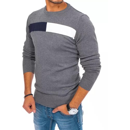 DStreet Dark gray men's sweater WX1748 Slike