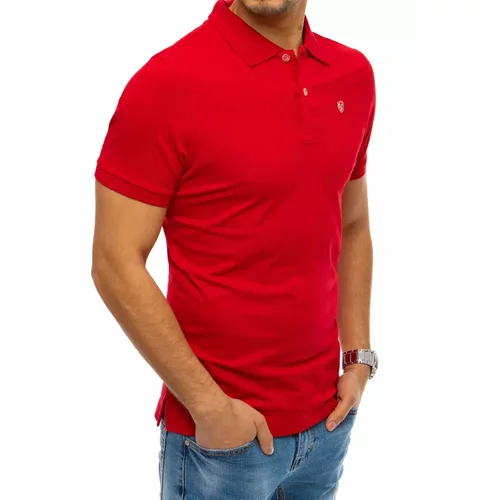 DStreet Polo shirt with a red patch PX0426