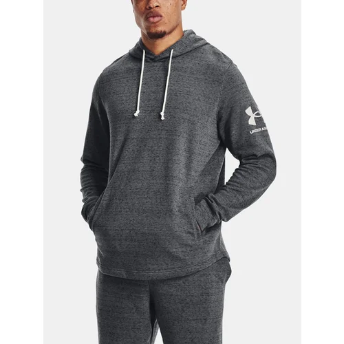 Under Armour Sweatshirt UA RIVAL TERRY HOODIE-GRY - Men's