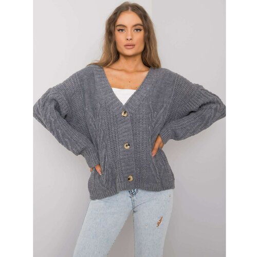 Fashion Hunters OCH BELLA Graphite oversize sweater Slike