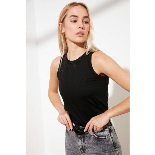 Trendyol Black Sleeveless Knitted Singlet Slike
