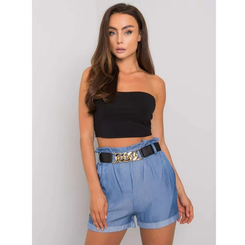 Fashion Hunters Blue shorts with rolled up pants