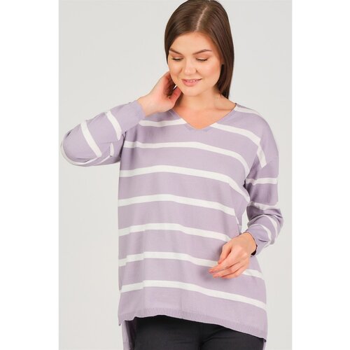 Dewberry Z6692 WOMEN&amp;#039;S SWEATER-LILA Slike
