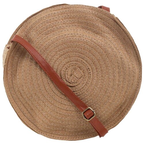 Fashion Hunters Woven round dark beige bag Slike