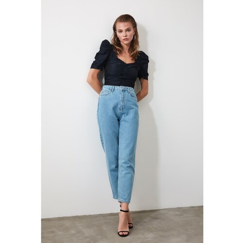 Trendyol Ženske traperice High Waist Mom Slike