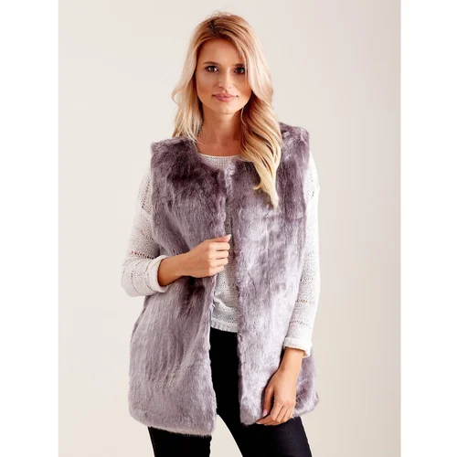 Fashionhunters Ženski prsluk Ecru