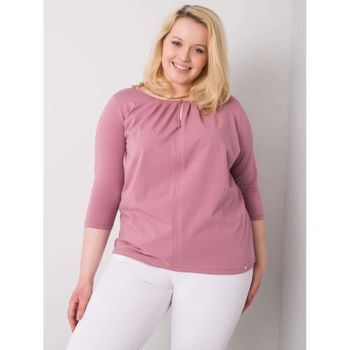 Fashion Hunters Larger pink cotton blouse Slike