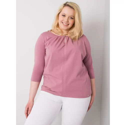 Fashion Hunters Larger pink cotton blouse