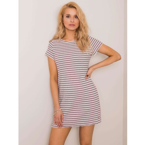 Fashion Hunters Dress with red and white stripes Slike