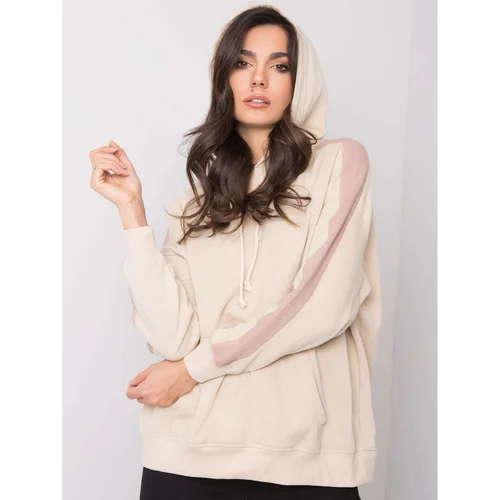 Fashion Hunters Janelle beige sweatshirt YOU DON'T KNOW ME