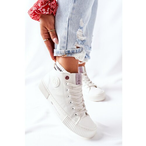 Kesi Women's Sneakers Cross Jeans High White II2R4022 Slike